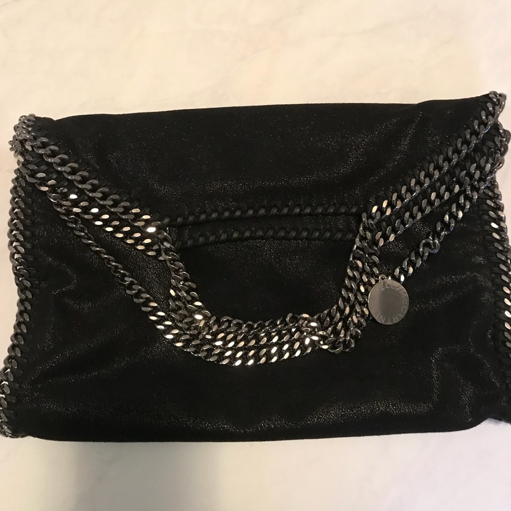 'Falabella Shaggy Deer' Faux Leather Foldover Tote